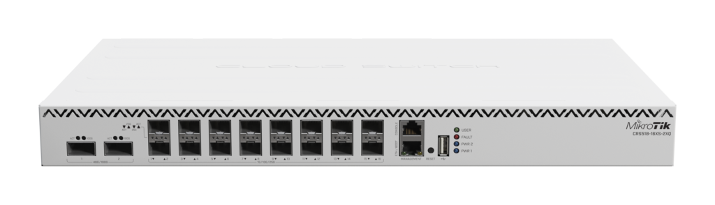 قیمت، خرید و مشخصات سوئیچ میکروتیک CRS518-16XS-2XQ-RM