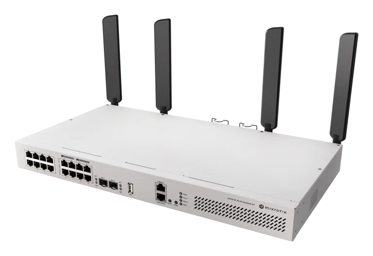 سوئیچ و اکسس پوینت میکروتیک CRS418-8P-8G-2S+5axQ2axQ-RM